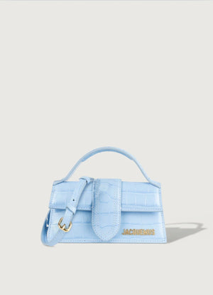 Jacquemus Bambino Croco Light Blue