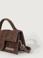 Jacquemus Bambino Croco Soft Brown