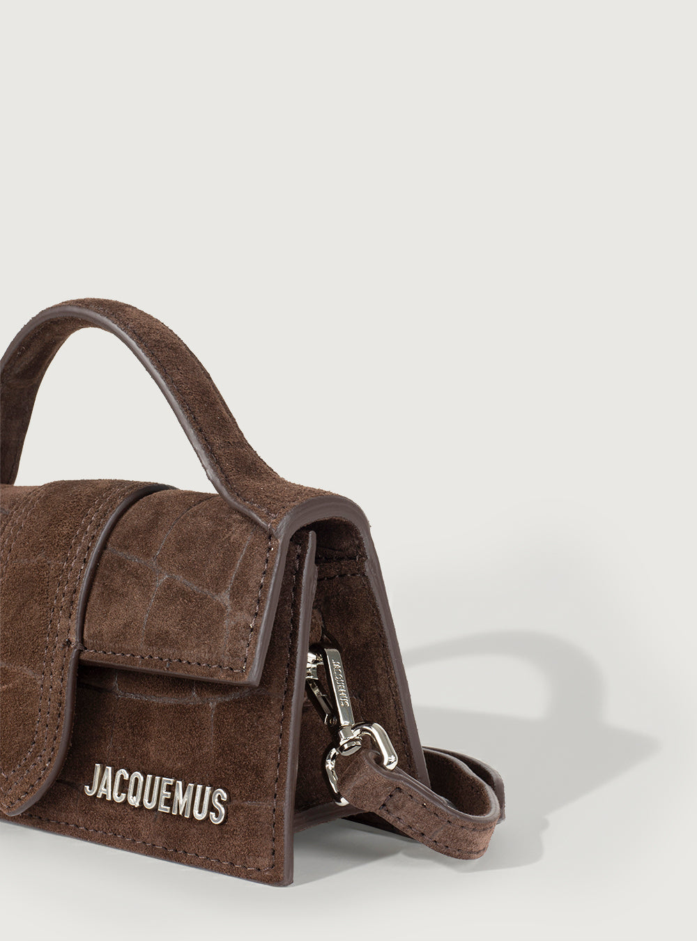 Jacquemus Bambino Croco Soft Brown