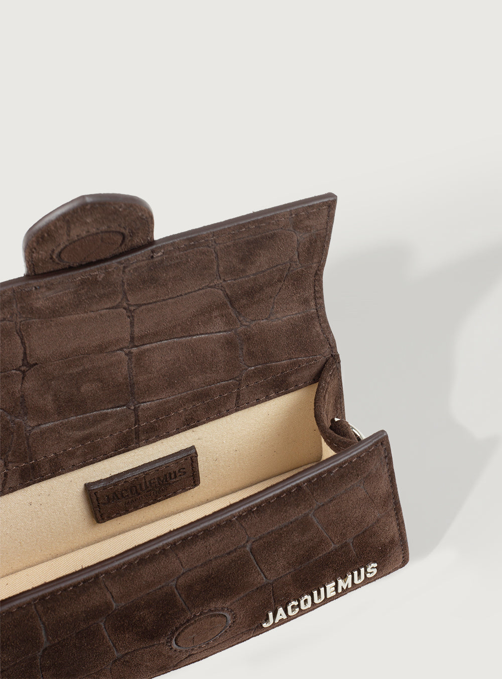 Jacquemus Bambino Croco Soft Brown