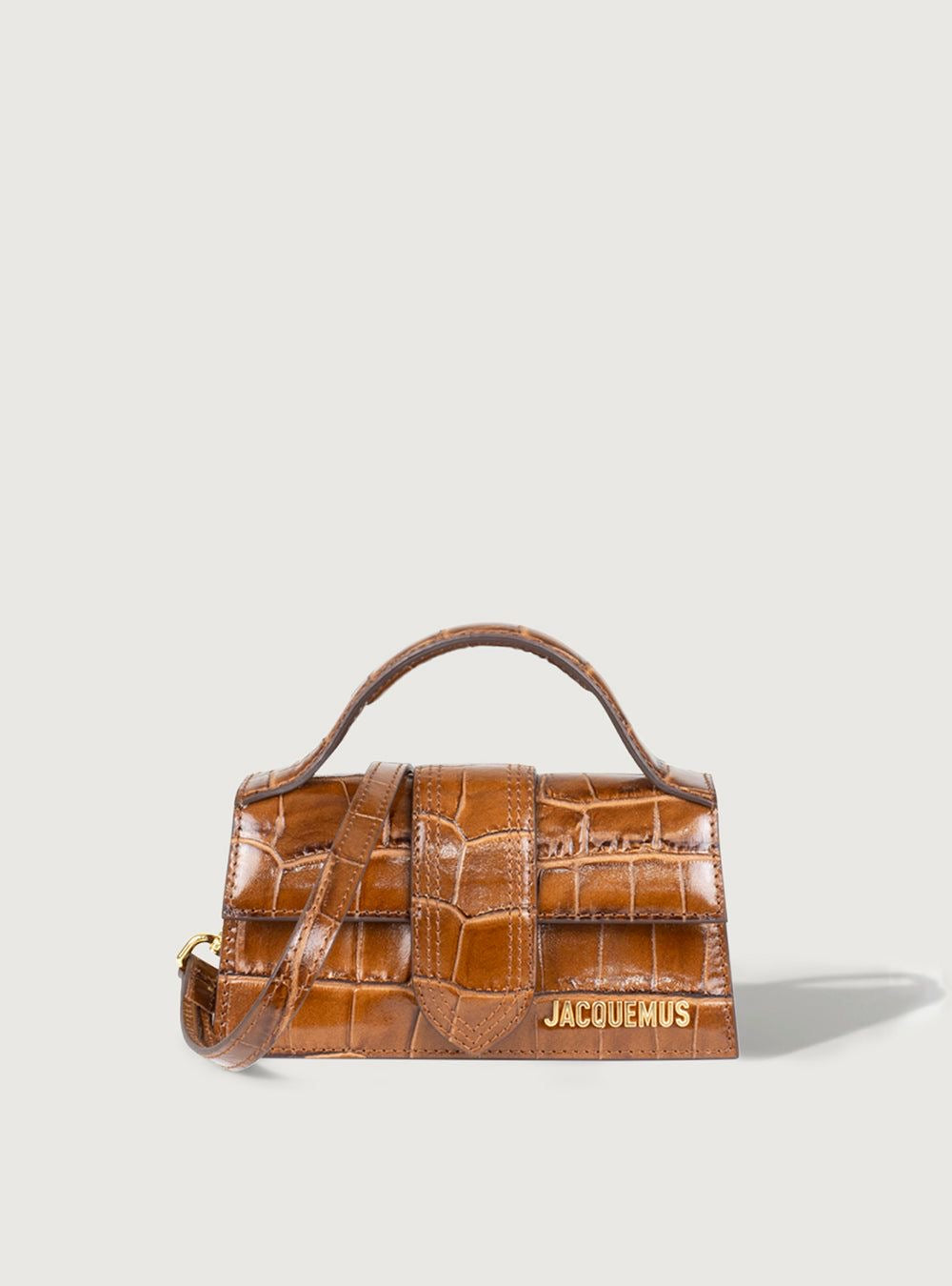 Jacquemus Bambino Croco Light Brown