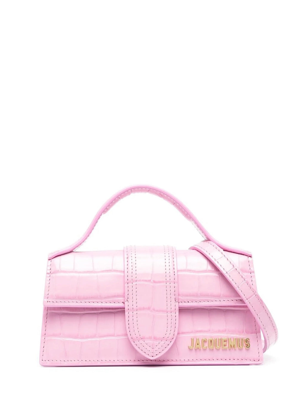 Jacquemus Bambino Croco Pink