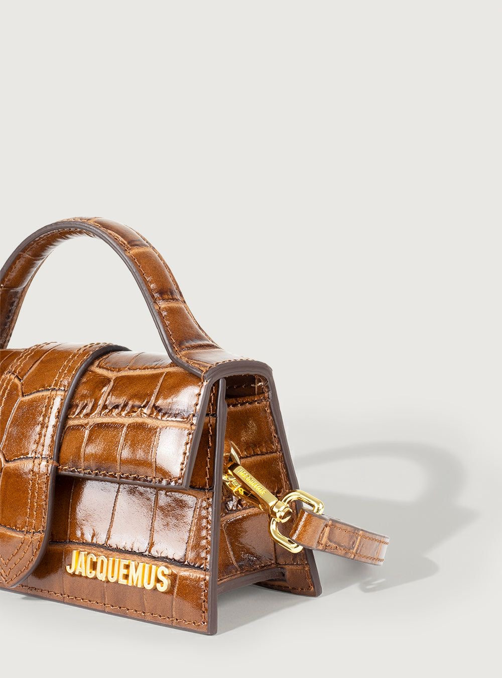 Jacquemus Bambino Croco Light Brown