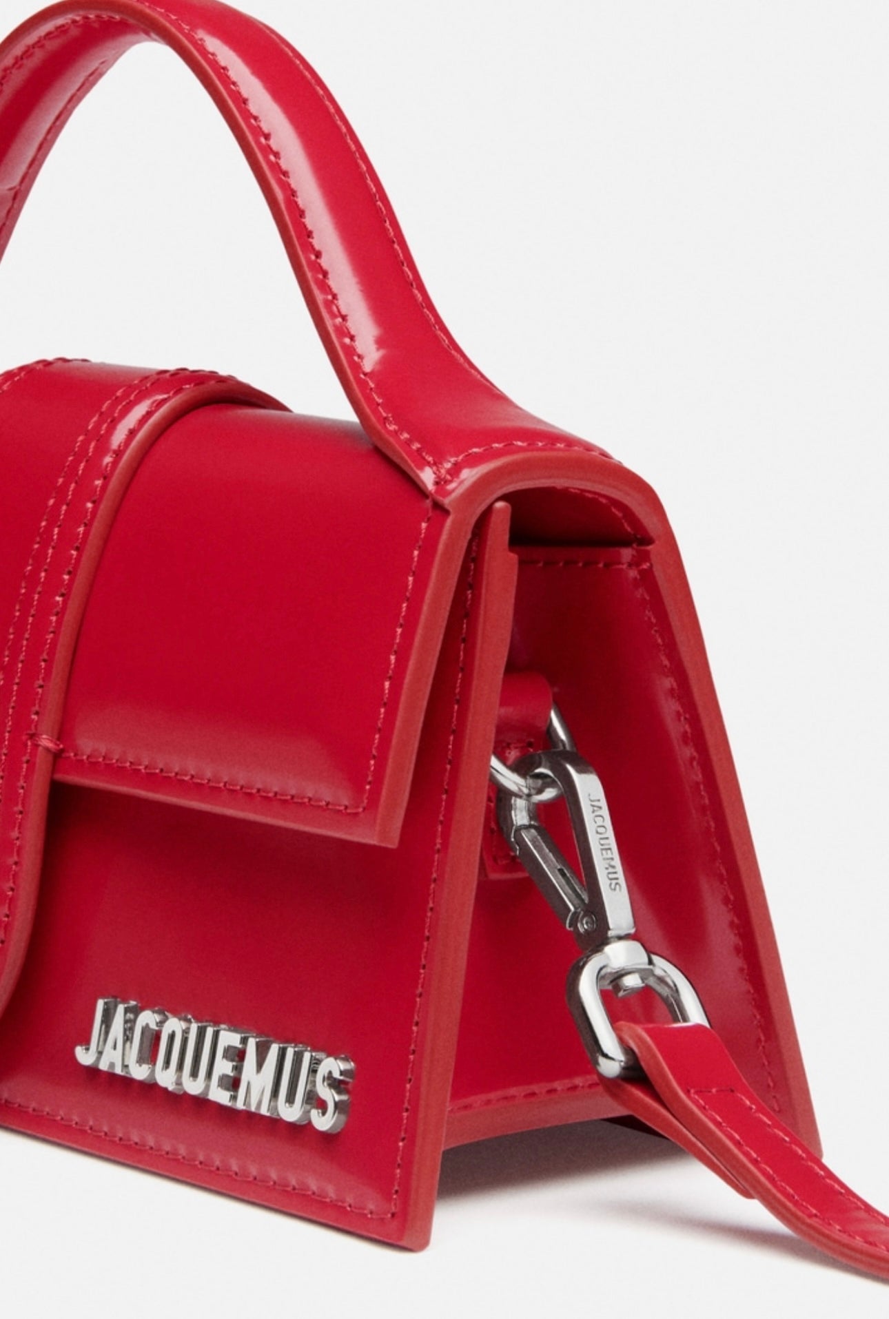 Jacquemus Bambino Silver Red