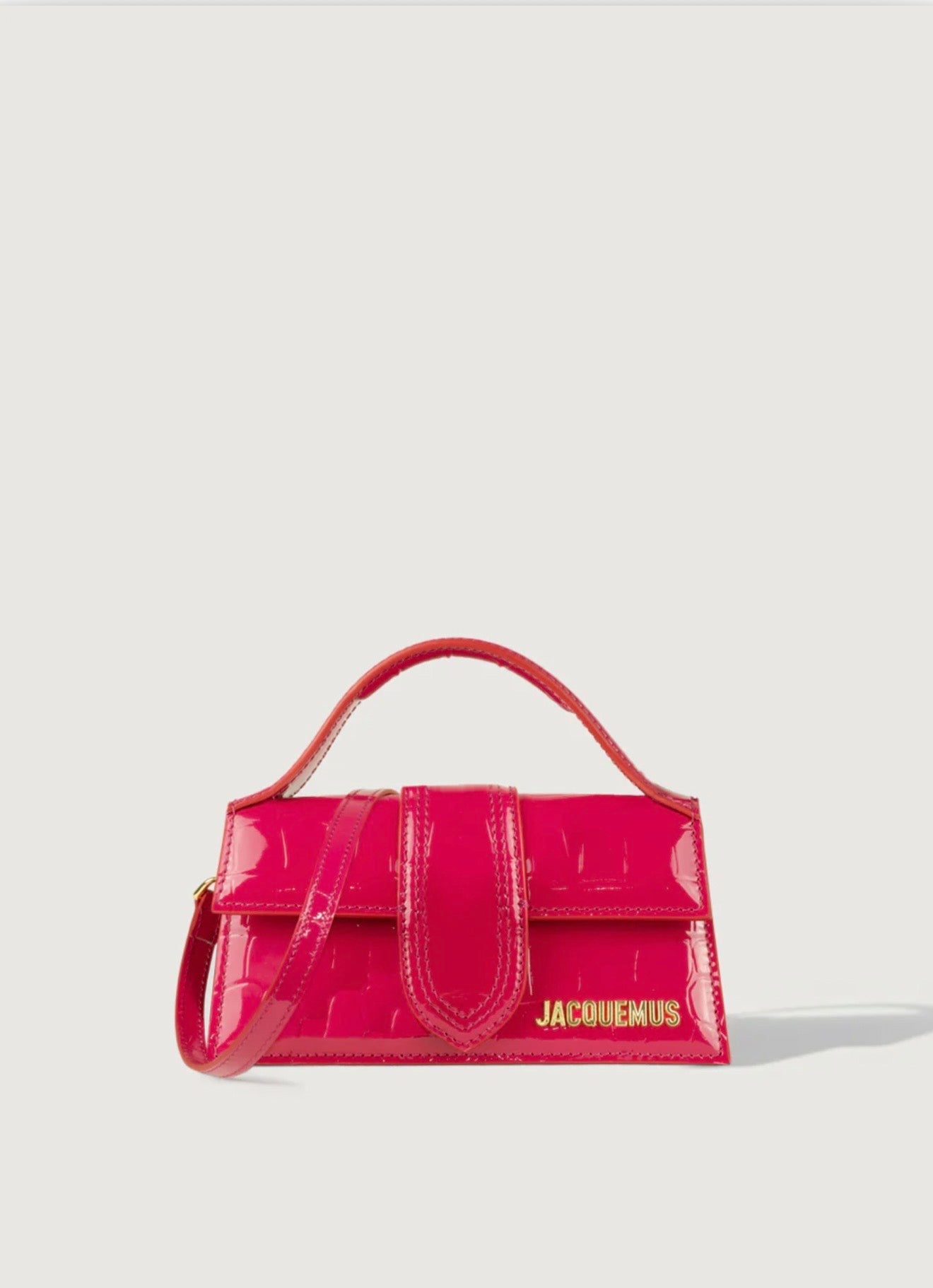 Jacquemus Bambino Croco Fucsia