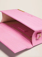 Jacquemus Grand Bambino Croco Pink