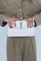 Pochette Uptown Grain de Poudre Embossed Leather