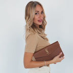 Pochette Uptown Grain de Poudre Embossed Leather