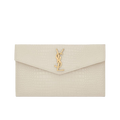 Pochette Uptown Shiny Embossed Crocodile Leather