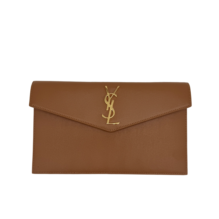 Pochette Uptown Grain de Poudre Embossed Leather