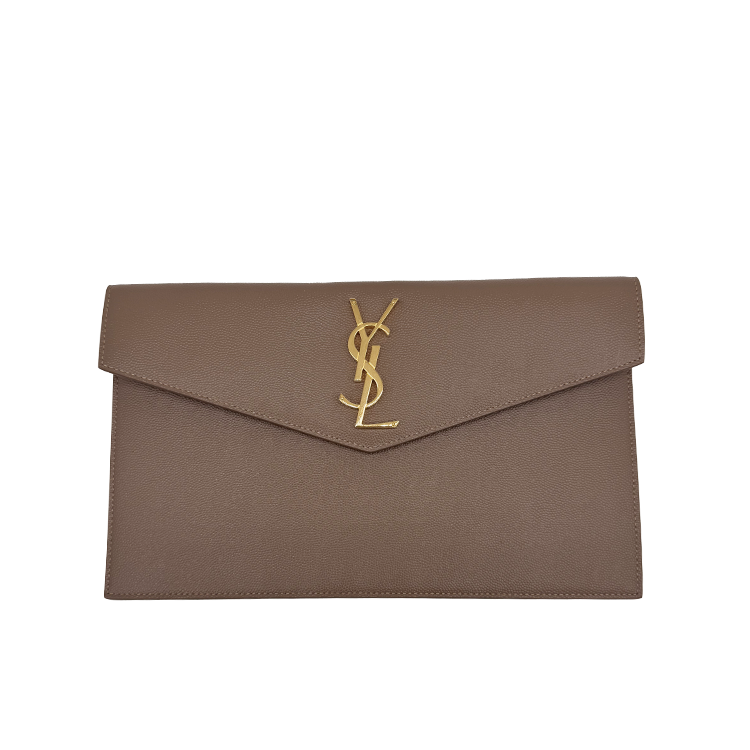 Pochette Uptown Grain de Poudre Embossed Leather